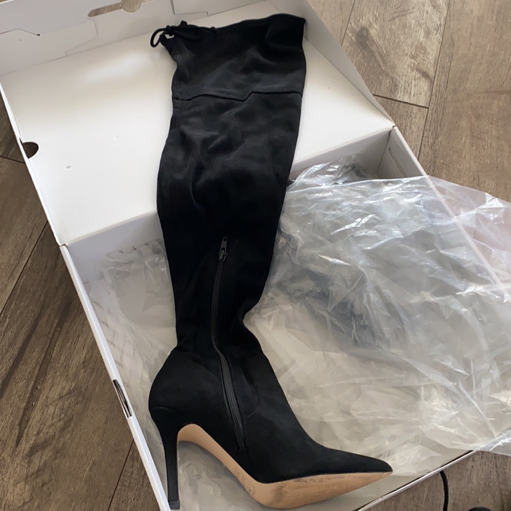 Aldo zip up above the knee tall boots